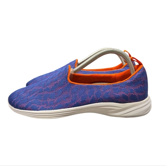 VIONIC AGILE HYDRA MESH COMFORT SLIP-ON SNEAKERS. SIZE 9.5. PURPLE/ORANGE. - Picture 2 of 12
